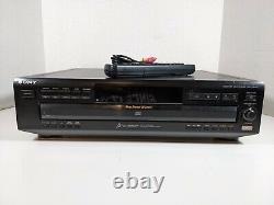 Sony 5 Disc CD Player Disk Changer CDP-CE415 Tested WORKING WITH REMOTE