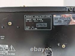 Sony 5 Disc CD Player Disk Changer CDP-CE415 Tested WORKING WITH REMOTE