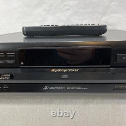 Sony 5 Disc CD Player Disk Changer CDP-CE415 Tested Works With Remote And Box