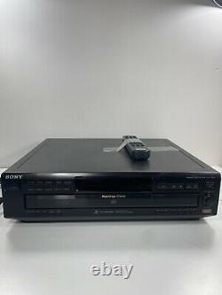 Sony 5 Disc CD Player Disk Changer CDP-CE415 Tested Works with remote