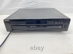 Sony 5 Disc CD Player Disk Changer Jukebox CDP-CE405 Tested Works