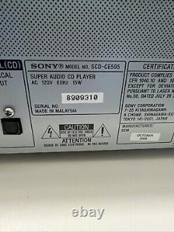 Sony 5-Disc SCD-CE595 Super Audio CD Changer SA 5.1 Ch Player with Remote