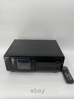 Sony 50+1 Disc Changer CD Player CDP-CX53 TESTED Working Remote EB-12822