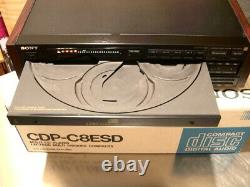 Sony CD Player CDP-C8ESD ES 5 Disc Changer with remote, box, and manual