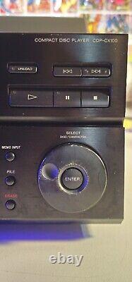 Sony CD Player CDP-CX100 100 Disc Changer Tested No Remote Vintage 1993