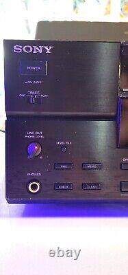 Sony CD Player CDP-CX100 100 Disc Changer Tested No Remote Vintage 1993