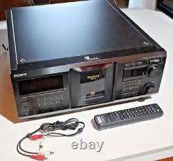 Sony CD Player CDP-CX400 400 MegaStorage Disc Changer With Remote and New Belts