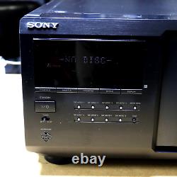 Sony CD Player CDP-CX455 400 Disc Changer Mega Storage Tested Works No Remote