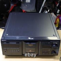 Sony CD Player CDP-CX455 400 Disc Changer Mega Storage Tested Works No Remote