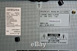 Sony CD player changer CDP-CX355 300-Disc MegaStorage CD Changer New Belts