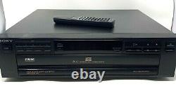 Sony CDP-C211 Pulse 5 Disc CD Changer/Player withRemote TESTED CLEAN & EUC