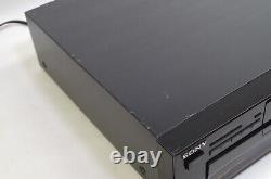 Sony CDP-C245 5-Disc CD Changer Deck Compact Disc Player Black No Remote
