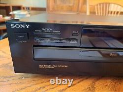 Sony CDP-C245 CD Player 5 Disc Carousel Disc Changer Fully Tested CLEAN