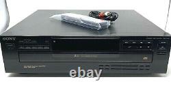 Sony CDP-C345 5 CD Compact Disc Changer/Player withNEW Remote & Manual TESTED