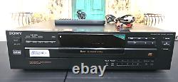 Sony CDP-C345 Compact Disc Player 5 DISC CD Changer with Remote Control TESTED