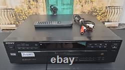 Sony CDP-C345 Compact Disc Player 5 DISC CD Changer with Remote Control TESTED