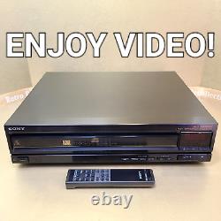 Sony CDP-C401 5-Disc CD Changer Player Clean! W Remote 1989 Japan -see video