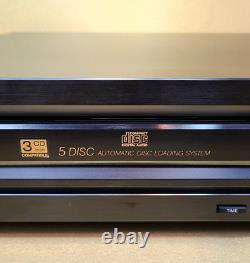 Sony CDP-C401 5-Disc CD Changer Player Clean! W Remote 1989 Japan -see video