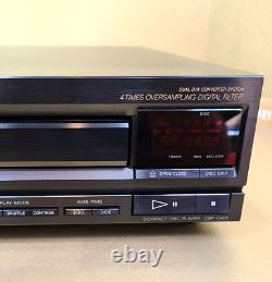 Sony CDP-C401 5-Disc CD Changer Player Clean! W Remote 1989 Japan -see video