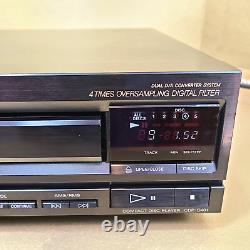 Sony CDP-C401 5-Disc CD Changer Player Clean! W Remote 1989 Japan -see video