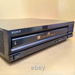 Sony CDP-C401 5-Disc CD Changer Player Clean! W Remote 1989 Japan -see video