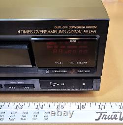 Sony CDP-C401 5-Disc CD Changer Player Clean! W Remote 1989 Japan -see video