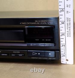 Sony CDP-C401 5-Disc CD Changer Player Clean! W Remote 1989 Japan -see video