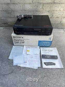 Sony CDP-C5F 5 Compact Multi Cd Disc Player Changer JAPAN Vintage FPOR withbox