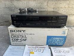 Sony CDP-C5F 5 Compact Multi Cd Disc Player Changer JAPAN Vintage FPOR withbox