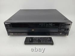 Sony CDP-C601ES 5 Disc CD Changer Player with Remote Tested Works EB-6343