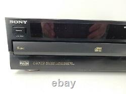 Sony CDP-C601ES 5 Disc CD Changer Player with Remote Tested Works EB-6343