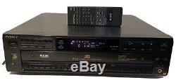 Sony CDP-C67ES 5 Disc CD Player/Changer ES Series Remote Included