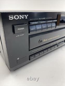 Sony CDP-C69ES 5 Disc CD Player Changer With Remote