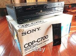 Sony CDP-C700 CD Player / 5 Compact Disc Changer, 1989, Made in Japan, Vintage