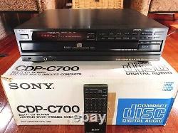 Sony CDP-C700 CD Player / 5 Compact Disc Changer, 1989, Made in Japan, Vintage