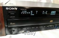 Sony CDP-C701ES CD Player 5 Disc Changer ES DSP Equalizer Reverb w REMOTE