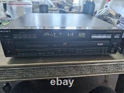 Sony CDP-C725 5-Disc CD Changer Player Tested Works No Remote