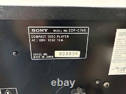 Sony CDP-C745 5 Disc CD Changer Tested! EB-17282