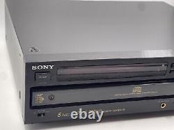 Sony CDP-C75ES, 5 Disc Carousel CD Changer With Remote TESTED WORKS