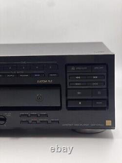 Sony CDP-C75ES, 5 Disc Carousel CD Changer With Remote TESTED WORKS