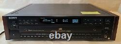 Sony CDP-C79ES 5 Disc CD Carousel Changer Player Compact Disc READ DESCRIP