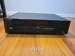 Sony CDP-C79ES 5 Disc CD Changer, Player - Wood Side Panels