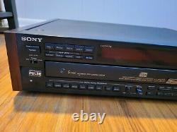 Sony CDP-C79ES 5 Disc CD Changer, Player - Wood Side Panels