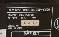 Sony CDP-C800 Custom File 5 Disc CD Player Changer