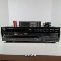 Sony CDP-C800 Custom File 5 Disc CD Player Changer Japan 1989 TESTED WORKS