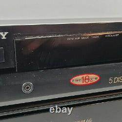 Sony CDP-C800 Custom File 5 Disc CD Player Changer Japan 1989 TESTED WORKS