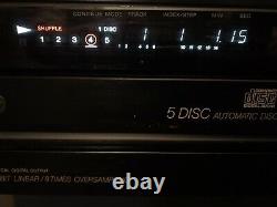 Sony CDP-C800 Custom File 5 Disc CD Player Changer Japan Made 1989 TESTED