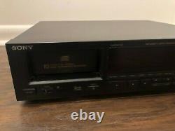 Sony CDP-C90ES 10 Disc CD Changer RARE WORKING Magazine Player ES Optical out