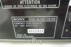 Sony CDP-CA7ES 5 Disc CD Changer Player With Remote Bundle