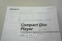 Sony CDP-CA7ES 5 Disc CD Changer Player With Remote Bundle